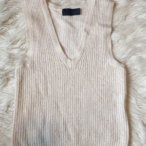 Silk and Angora Sweater Vest